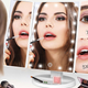 BESTOPE Makeup Mirror with Lights, 7X/5X Magnification Vanity Mirror with 21 LED Lights | $20 | Amazon